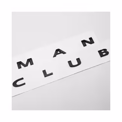3D ABS Black Clubman Logo Countryman Emblem Letters Sticker Car Trunk - Chrome Clubman