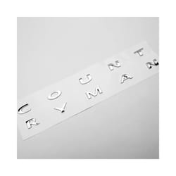 3D ABS Black Clubman Logo Countryman Emblem Letters Sticker Car Trunk - Chrome Countryman