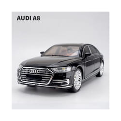 1:24 Audi A8 Luxury Car Alloy Car Diecasts & Toy Vehicles Car Model Sound - Black