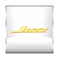 3D Car Styling For Jazz Chrome Metal Letter Logo Emblem Rear Trunk Badge - Gold