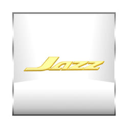 3D Car Styling For Jazz Chrome Metal Letter Logo Emblem Rear Trunk Badge - Gold