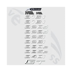 Car 3D ABS Trunk Letters Logo Badge Emblem Decal Sticker For THE 3 Series - 316i, Chrome Silver