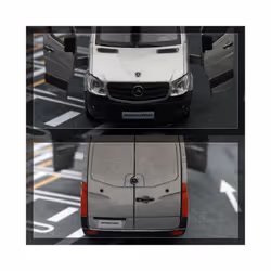 Mercedes-Benz Sprinter Toy Car Model 1/36 RMZ City Diecast Alloy Miniature - Silver