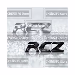 3D Metal For Peugeot RCZ Alloy Badge Chrome Silver Glossy black Car Rear - RCZ