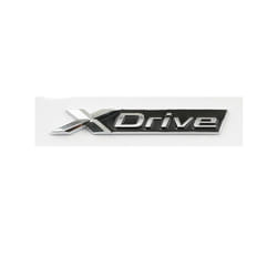 Car ABS XDrive Trunk Fender Door Logo Badge Emblem Decals Styling Sticker - New chrome