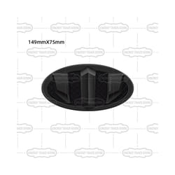 ABS Car Front Badge Rear Trunk Decals Emblem Wheel Hub Sticker Steering - 149x75mm