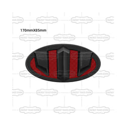 ABS Car Front Badge Rear Trunk Decals Emblem Wheel Hub Sticker Steering - 170x85mm
