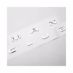3d ABS Black Car Letters Clubman Logo Trunk Emblem Badge Decal For Mini - Chrome