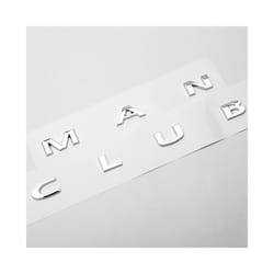 3d ABS Black Car Letters Clubman Logo Trunk Emblem Badge Decal For Mini - Chrome