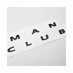 3d ABS Black Car Letters Clubman Logo Trunk Emblem Badge Decal For Mini - Chrome