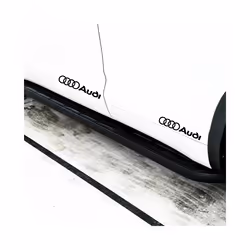 Car Body Trunk Window Decoration Sticker Auto Accessories for Audi Sline - 2PCS Black
