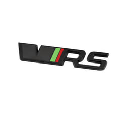 Metal Car Rear Trunk Badge Sticker Front Grill VRS Emblem Logo For Skoda - Stickers-Black