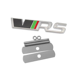 Metal Car Rear Trunk Badge Sticker Front Grill VRS Emblem Logo For Skoda - Grille-Silver