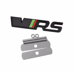 Metal Car Rear Trunk Badge Sticker Front Grill VRS Emblem Logo For Skoda - Grille-Black
