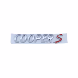 3D ABS Black Chrome Car Letters Rear Trunk Logo Mini Cooper S Emblem Badge - Chrome