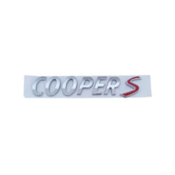 3D ABS Black Chrome Car Letters Rear Trunk Logo Mini Cooper S Emblem Badge - Chrome