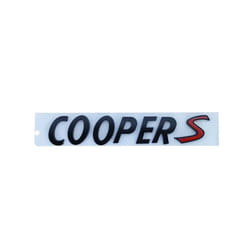 3D ABS Black Chrome Car Letters Rear Trunk Logo Mini Cooper S Emblem Badge - Matte Black