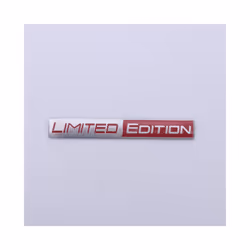 Car Styling 3D Limited Edition Decorative Metal Adhesive Emblem Rear Trunk - Red