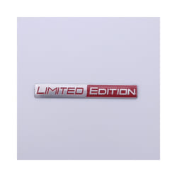 Car Styling 3D Limited Edition Decorative Metal Adhesive Emblem Rear Trunk - Red