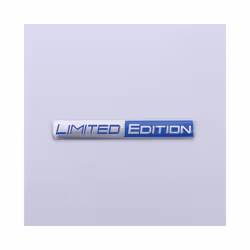Car Styling 3D Limited Edition Decorative Metal Adhesive Emblem Rear Trunk - Blue