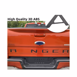 Car Tailgate Inserts Letters 3D Raised Rear Emblems Decal Stickers Adhesive - Red