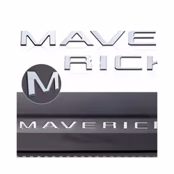 Car Tailgate Inserts Letters 3D Raised Rear Emblems Decal Stickers Adhesive - Silver