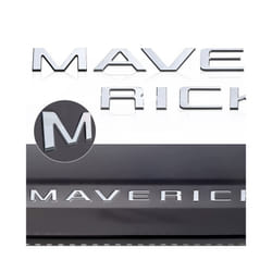 Car Tailgate Inserts Letters 3D Raised Rear Emblems Decal Stickers Adhesive - Silver