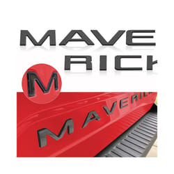 Car Tailgate Inserts Letters 3D Raised Rear Emblems Decal Stickers Adhesive - Gloss Black