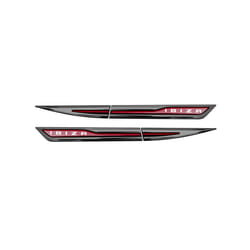 Metal Stickers for Seat Ibiza 6l 6j 6f 6k Style Car Side Wing Fender Decals - Red