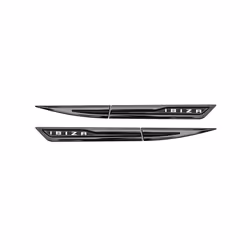 Metal Stickers for Seat Ibiza 6l 6j 6f 6k Style Car Side Wing Fender Decals - Gun