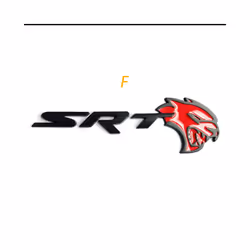 1Pc 3D Metal Car Emblem Badge For Dodge Challenger Hellcat SRT Side Fender - 1Piece For F
