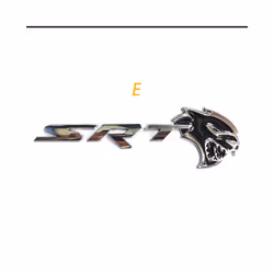 1Pc 3D Metal Car Emblem Badge For Dodge Challenger Hellcat SRT Side Fender - 1Piece For E