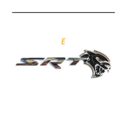 1Pc 3D Metal Car Emblem Badge For Dodge Challenger Hellcat SRT Side Fender - 1Piece  For  E