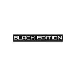 1Pcs 3D Chrome Metal Black Edition Car Styling Rear Trunk Badge Tail Side - 5