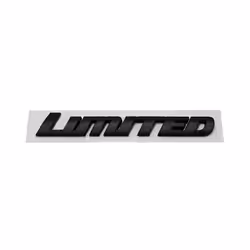 LIMITED Car Rear Trunk Emblem Sticker for Toyota 4Runner Avalon CHR Auris - A  Black  14.6x2.1cm