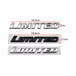 LIMITED Car Rear Trunk Emblem Sticker for Toyota 4Runner Avalon CHR Auris - A  Black  14.6x2.1cm