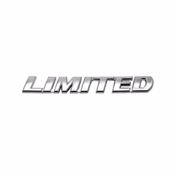 LIMITED Car Rear Trunk Emblem Sticker for Toyota 4Runner Avalon CHR Auris - B  Silver  14.2x2cm
