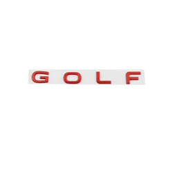 Car Metal Rear Trunk Letters Alphabet Logo Badge Emblem Decals Sticker - Red