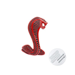 1 Pcs Cool Metal Snake Cobra Car Front Grille Emblem Side Fender Badge - style B left