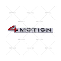 Car Styling 4Motion 3D Rear Trunk Fender Metal Zinc Alloy Emblem Badge - Style 2