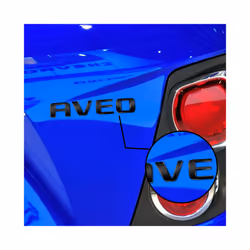 3D Alloy Metal Car Styling Sticker For Chevrolet Aveo Letter Logo Emblem - 2