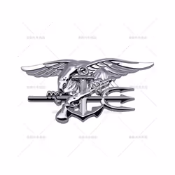 Car Styling 3D US Navy SEALs Team Decorative Metal Alloy Adhesive Emblem - Style 2