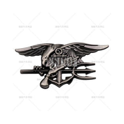 Car Styling 3D US Navy SEALs Team Decorative Metal Alloy Adhesive Emblem - Style 3