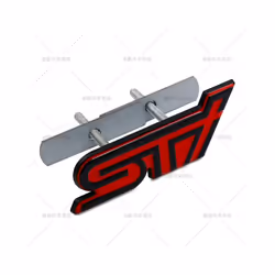3D Metal Car Sticker STI Letter Grill Emblem Badge Car Body Door Rear - C Grille