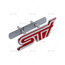 3D Metal Car Sticker STI Letter Grill Emblem Badge Car Body Door Rear - B Grille