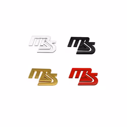 3D Metal Car Sticker MS MAZDASPEED Logo Emblem Decal For Mazda 2 3 5 6 - D