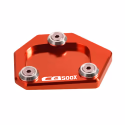 Motorcycle Sidestand Kickstand Foot Plate Side Stand Extension Pad Enlarge - Red