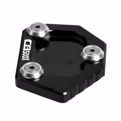 Motorcycle Sidestand Kickstand Foot Plate Side Stand Extension Pad Enlarge - Black