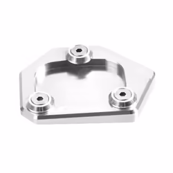 Motorcycle Sidestand Kickstand Foot Plate Side Stand Extension Pad Enlarge - Silver