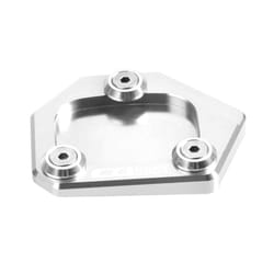 Motorcycle Sidestand Kickstand Foot Plate Side Stand Extension Pad Enlarge - Silver